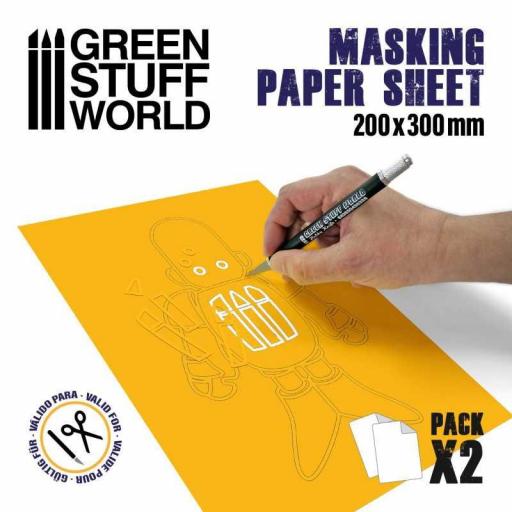 Papel enmascarar 20 x 30 cm. (2 unids) [1]