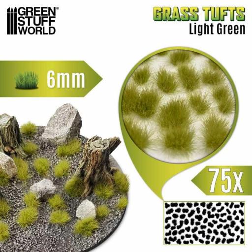 Matas Cesped - Autoadhesivas - 6mm - 75 unid. Verde Claro [1]