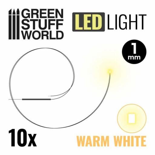 Luces LED 1 - 2 mm (Blanco Frio / Blanco Cálido / Rojo / Verde)