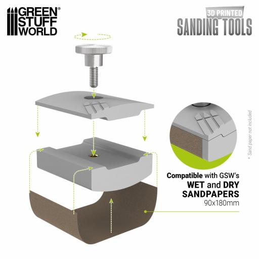 Soporte para papel de lija - Curvado [1]
