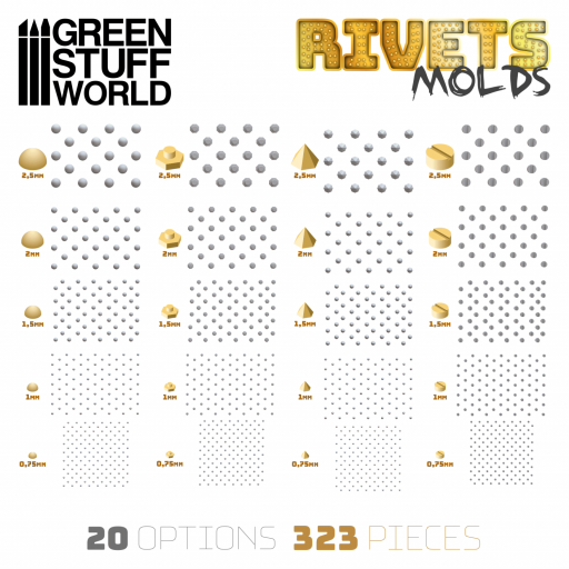 Moldes de Silicona para hacer Remaches [2]