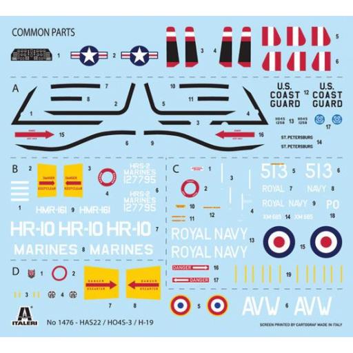 1/72 Helicóptero Sikorsky HO4S-3 / Has.7 / H-19 Chickasaw [5]