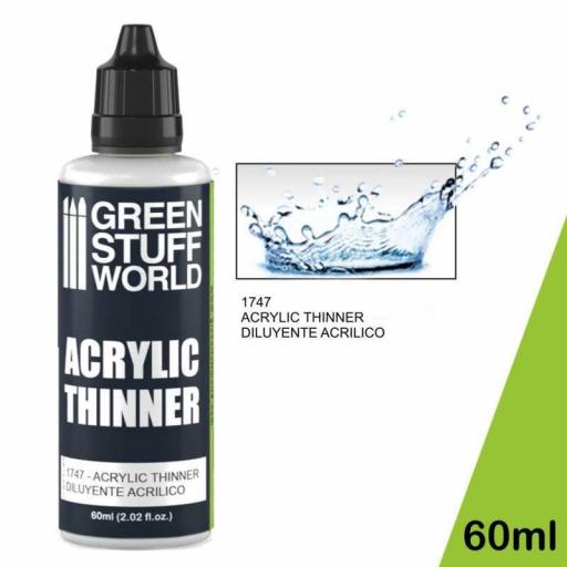Acrylic Thinner - Diluyente Acrilico 60 ml.