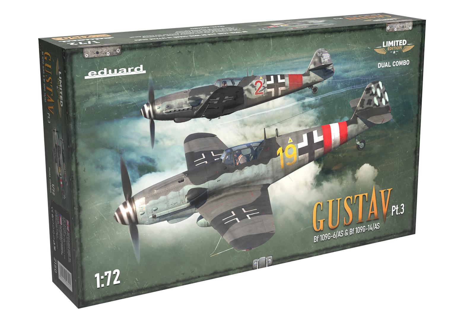 1/72 Gustav Pt.2 (Bf 109 G6/AS+ Bf 109 G14/AS) Dual Combo