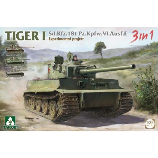 1/35 Tiger I Sd.Kfz.181 Pz.kpfw VI Ausf E - Experimental Project (3 in 1)