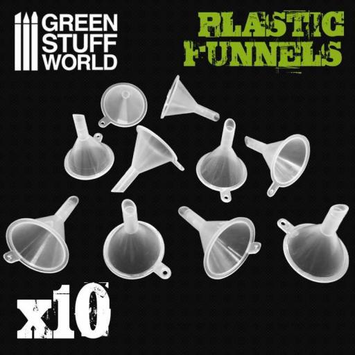 Set Embudos Plástico x10