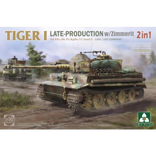 1/35 Tiger I Late Production w/Zimmerit 2 in1