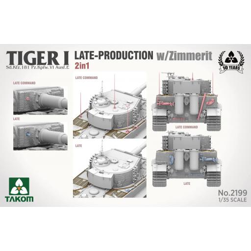 1/35 Tiger I Late Production w/Zimmerit 2 in1 [2]