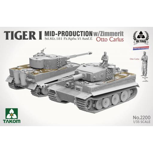 1/35 Tiger I Mid Production w/Zimmerit (Otto Carius) [1]