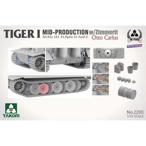 1/35 Tiger I Mid Production w/Zimmerit (Otto Carius) [3]