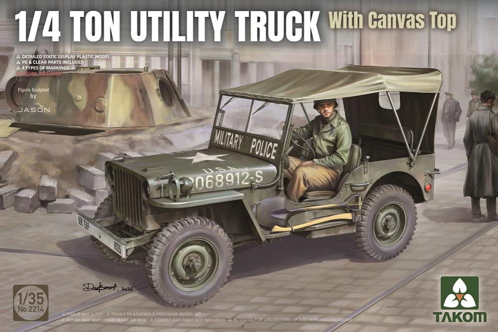 1/35 Jeep 1/4 ton. con techo lona