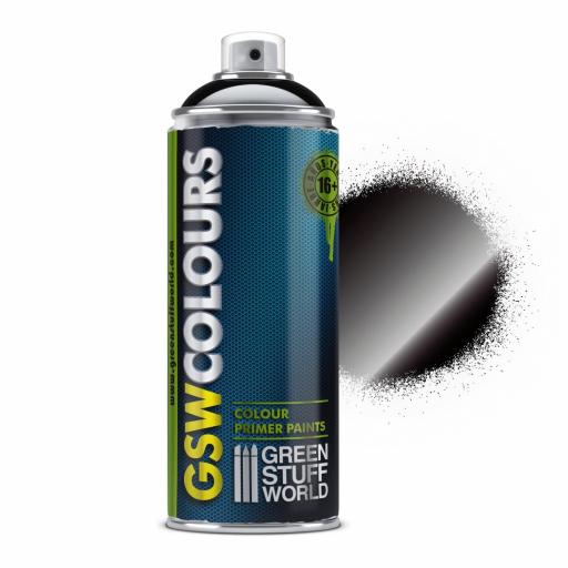 Spray Imprimacion Negro Brillo 400ml GSW