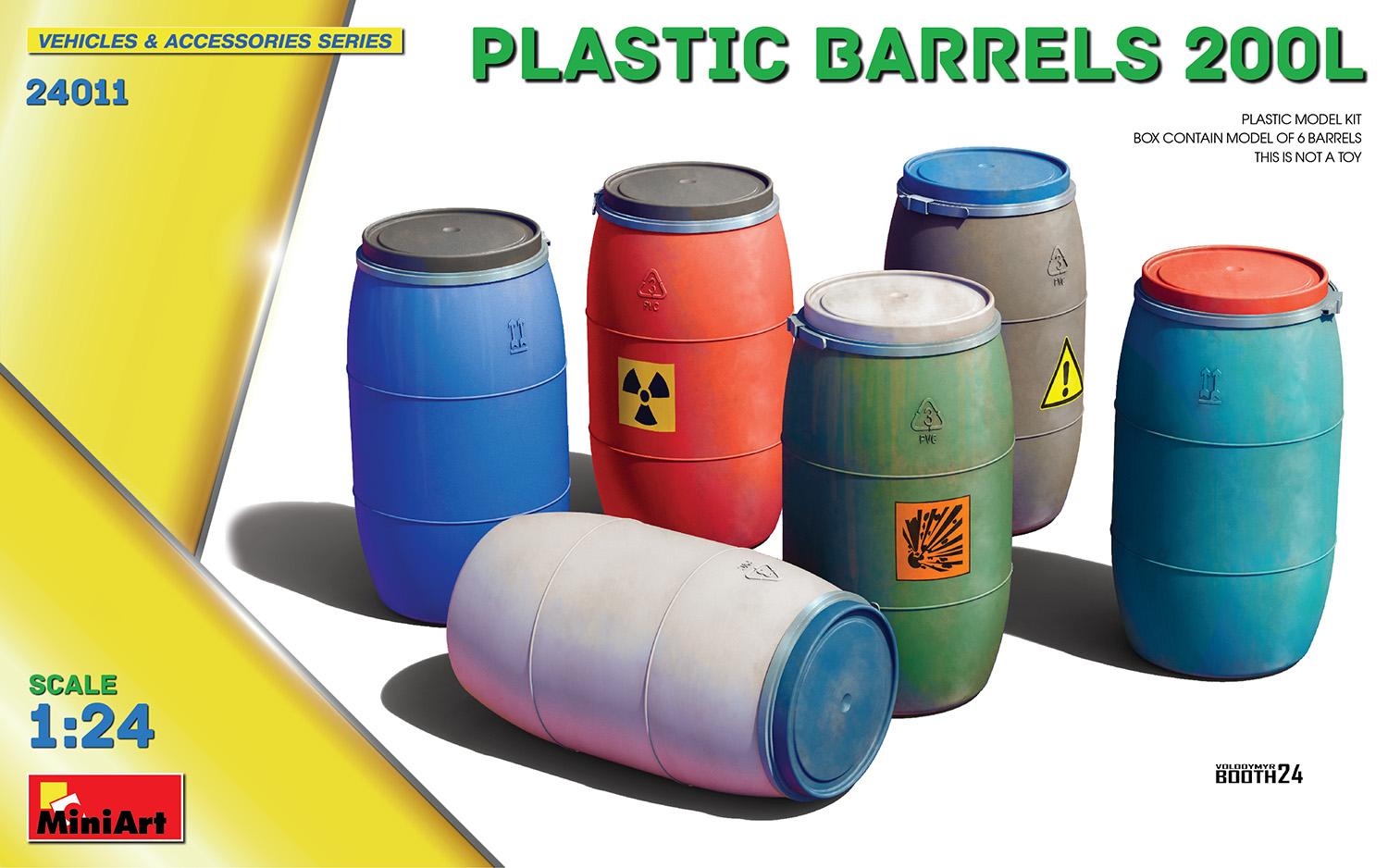 1/24 Bidones Plástico 200 L.