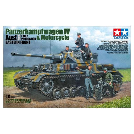 1/35 Panzer IV Ausf. G Early Prod. & Motorcycle - Eastern Front