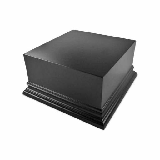 Peana madera cuadrada 10x10cm - Negro [0]