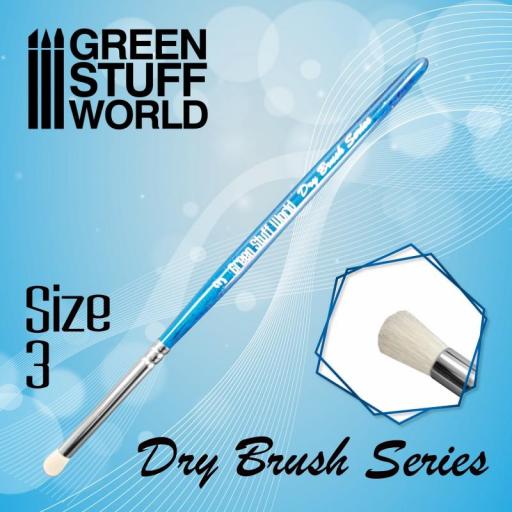 Pincel Redondo Azul N.3 - Dry Brush