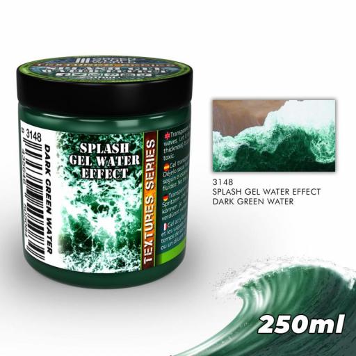 Gel Efecto Agua Verde Oscura 250ml
