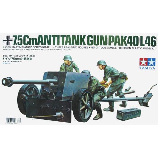 1/35 German 75mm Anti-tank Gun PaK 40