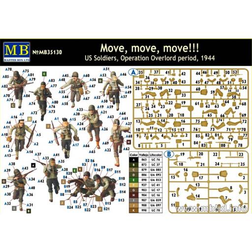 1/24 Move, move, move !! US Soldiers, Operation Overlord 1944 [1]