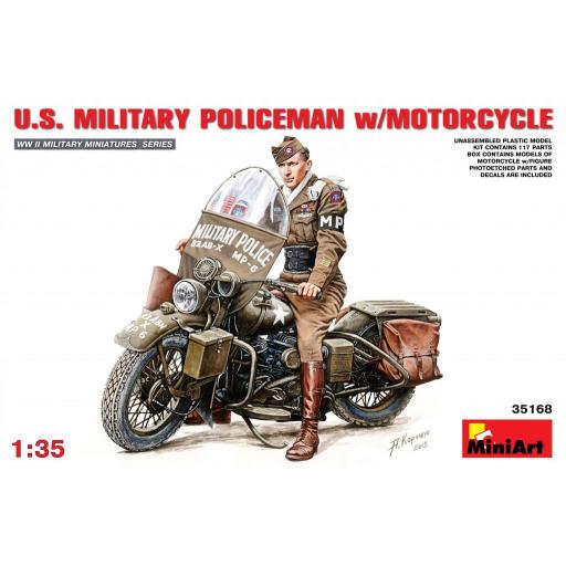 1/35 U.S. Military Policeman w/ Motorcycle