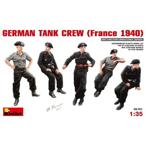 1/35 German Tank Crew - France 1940