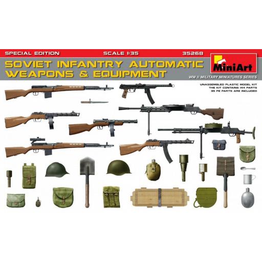 1/35 Soviet Infantry Automatic Weapons & Equipment