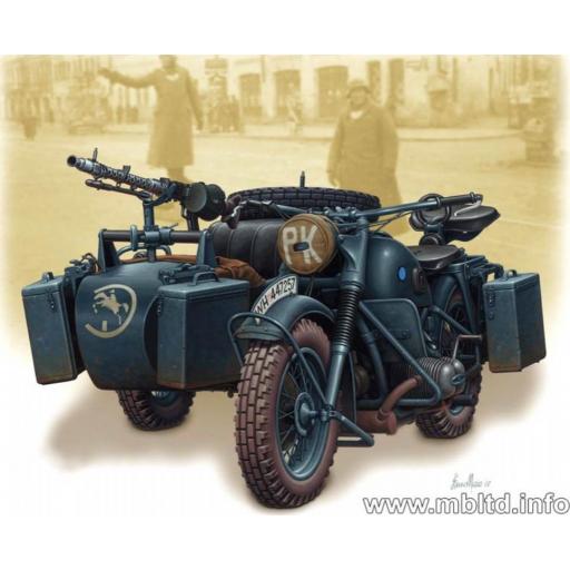 1/35 Motocicleta Alemana con sidecar WWII [0]