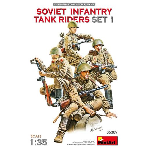 1/35 Infantería Soviética sobre vehículo - 2ªGM Set 1