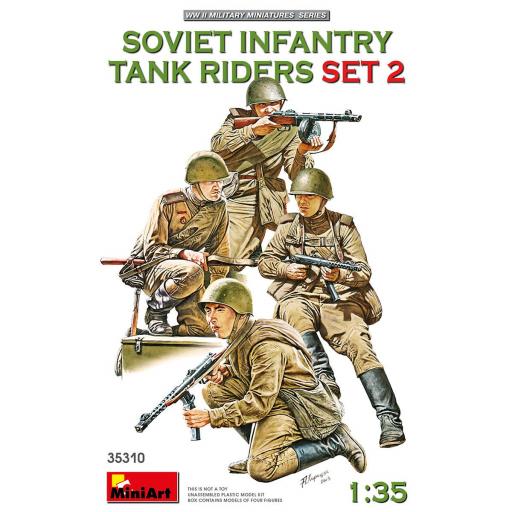 1/35 Infantería Soviética sobre vehículo - 2ªGM Set 2
