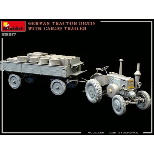  1/35 German Tractor D8506 with Cargo Trailer [1]