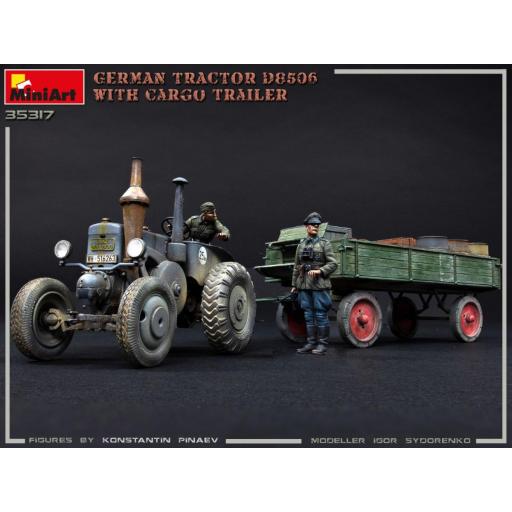  1/35 German Tractor D8506 with Cargo Trailer [2]