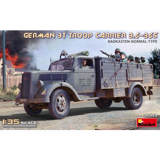 1/35 Camión Alemán Transporte de tropas - Opel Blitz 3t 3,6-36S