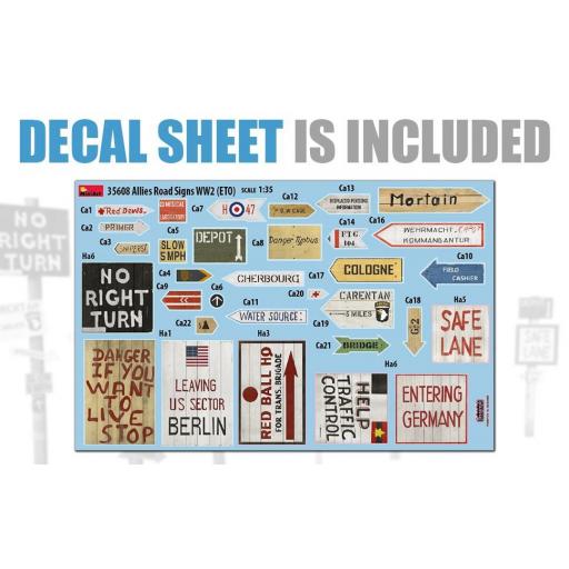 1/35 Señales Carretera Aliados 2ªGM Europa [1]