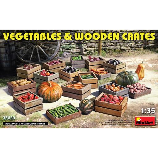 1/35 Vegetables & Wooden Crates