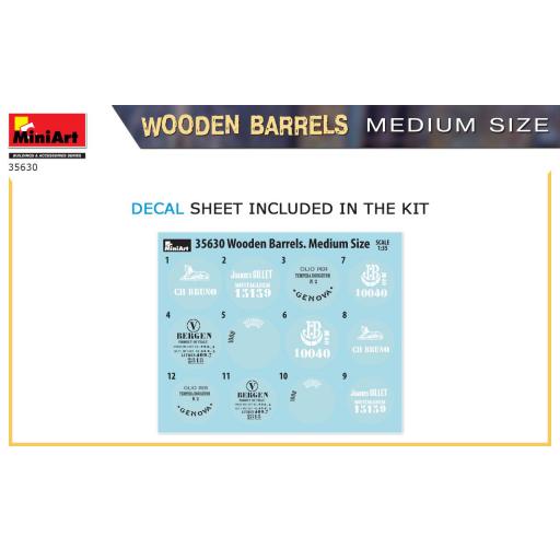 1/35 Barriles de Madera Medianos (12 unids) [2]