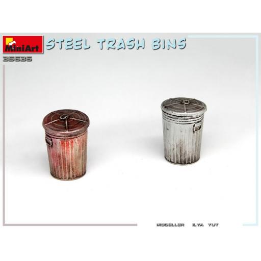 1/35 Steel Trash Bins [2]