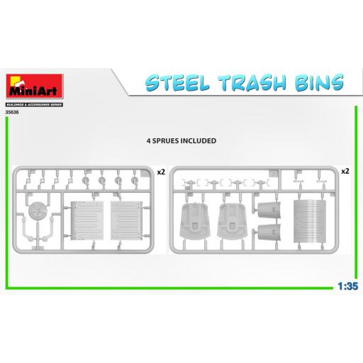 1/35 Steel Trash Bins [3]