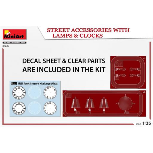 1/35 Accesorios Mobiliario Urbano, Lámparas y Relojes [3]