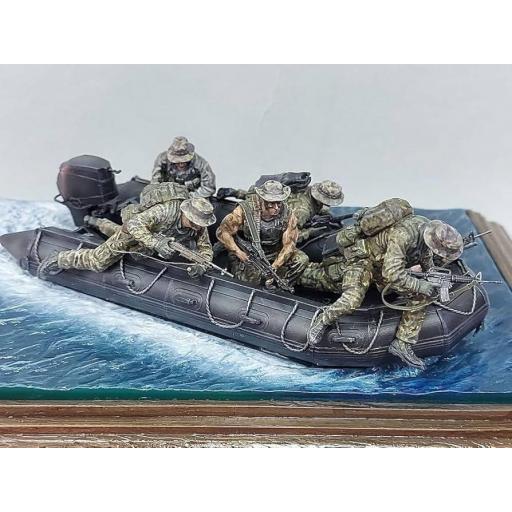 1/35 US Navy Seals en acción, años 90, c/balsa neumática [1]