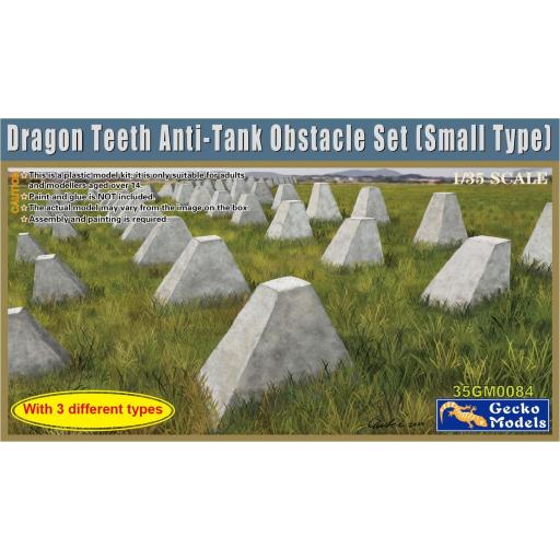 1/35 Set de Obstáculos anti tanque "Dientes de dragón" pequeños [0]