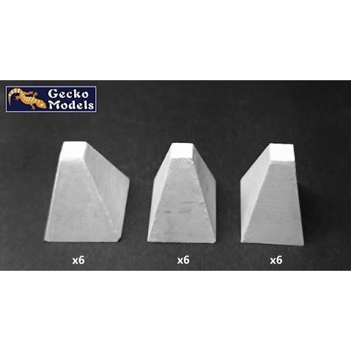 1/35 Set de Obstáculos anti tanque "Dientes de dragón" pequeños [1]