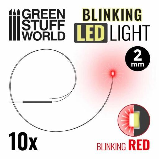 Luces LED Intermitentes Rojas - 2mm