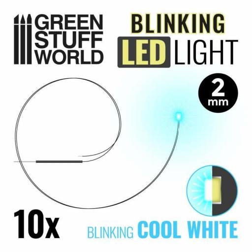 Luces LED Intermitentes Blanco Frio - 2mm