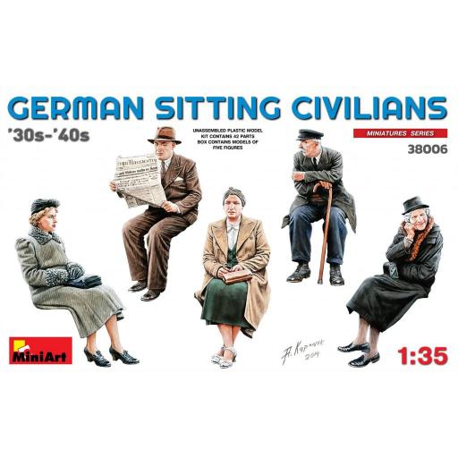 1/35 German Sitting Civilians 30´s-40´s