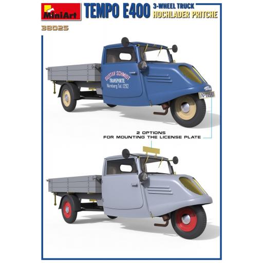 1/35 Tempo E400 Hochlader Pritsche 2 Wheel Truck [1]
