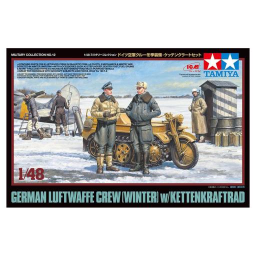 1/48 German Luftwaffe Crew (Winter) w/ Kettenkraftrad