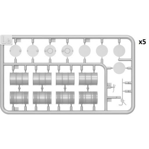 1/48 Set Bidones Combustible US 55 Gal. [2]