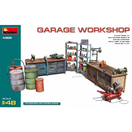 1/48 Garage Workshop -  Útiles de Taller 