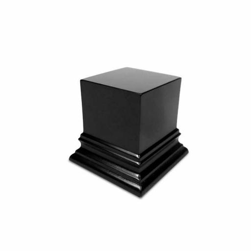 Peana madera cuadrada 5x5 cm - Negro [0]
