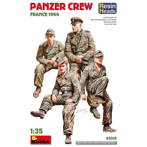 1/35 Tripulación Panzer Francia 1944 (Cabezas de resina)